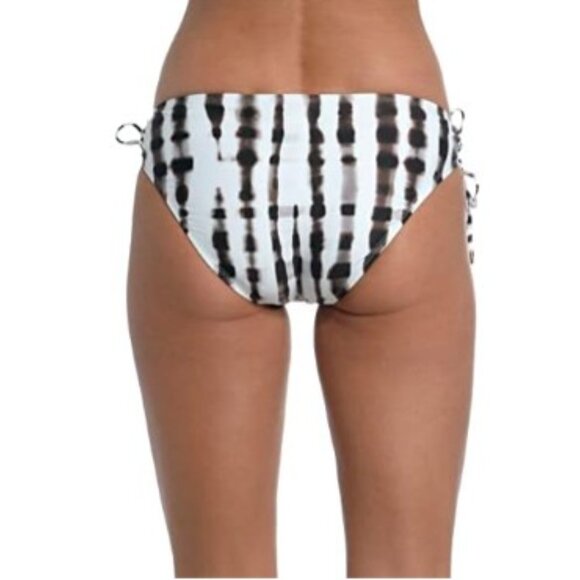 La Blanca Women's Side Tie Hipster Bikini Bottom Java Twisted Bamboo NWT - Picture 2 of 7